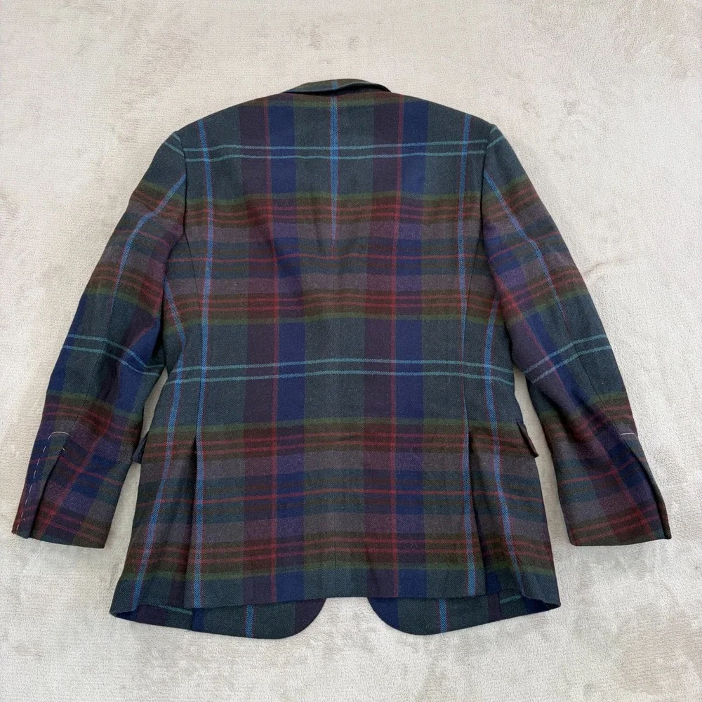 Ralph Lauren Purple Label Kent Hand Tailored Jacket Men 42R Wool Plaid NWT $2500